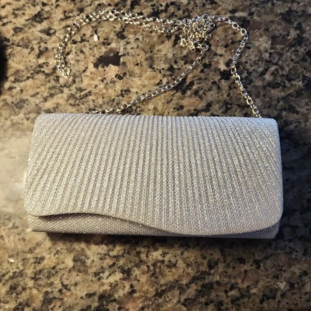 Sequin Clutch Purse Sparkly Envelope Evening Bag for Wedding, Parties, Brides